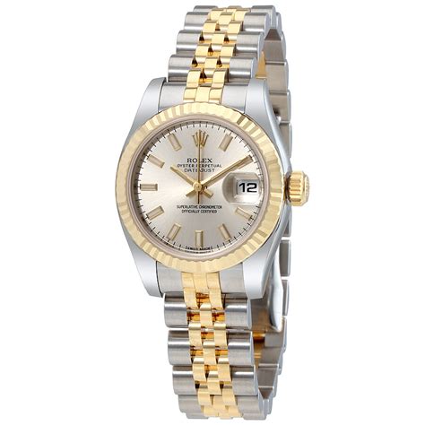 rolex dames gold silber|rolex silver watches for women.